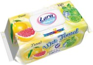 Wet Wipes Lara wet wipes 120 pcs Grapefruit & Lemon clip - Vlhčené ubrousky