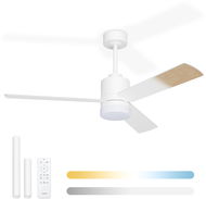 NOATON 14132WWL Canis stropní ventilátor se světlem, bílá a světle hnědá - Ventilátor