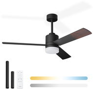 NOATON 14132BBD Canis stropní ventilátor se světlem, černá a tmavě hnědá - Ventilátor