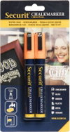 SECURIT Original, set of 2 medium chalk markers, orange - Markers