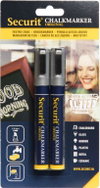 SECURIT Original, set of 2 medium chalk markers, silver - Markers