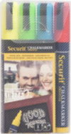 SECURIT Original, set of 4 medium chalk markers, yellow, green, blue, red - Markers