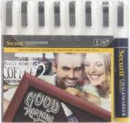SECURIT Original, set of 8 medium chalk markers, white - Markers