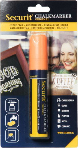 SECURIT Original, thick chalk marker, orange - Marker - Main image