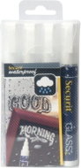 SECURIT Waterproof, set of 4 medium waterproof markers, white - Markers