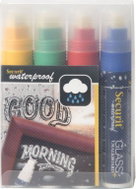 SECURIT Waterproof, set of 4 strong waterproof markers, yellow, blue, green, red - Markers