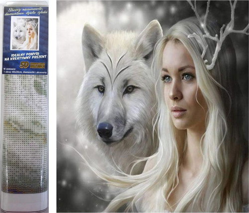 Norimpex Queen of the Ice Plains 30 × 40 cm - Diamond Painting - Main image