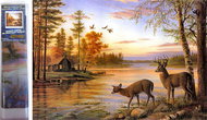 Norimpex Jeleni u jezera 30 × 40 cm - Diamond Painting