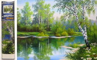 Norimpex Spring landscape 30 × 40 cm - Diamond Painting