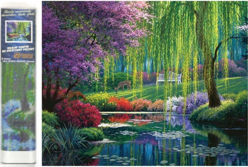Norimpex Summer in the park 30 × 40 cm - Diamond Painting - Main image