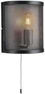 Searchlight - Wall Light FISHNET, E27/60W/230V, Black - Wall Lamp