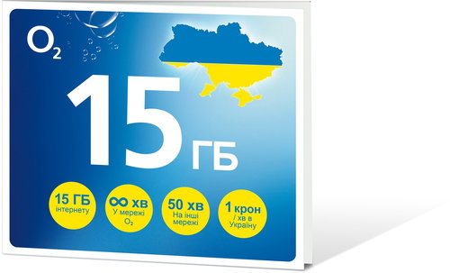 O2 Prepaid card GO Ukraine 15 GB - SIM Card - Main image