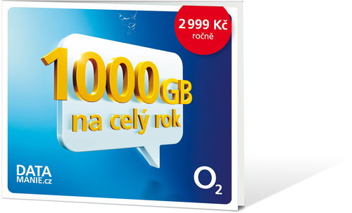 O2 Roční datové připojení 1000GB (POUZE SIM BEZ PLACENÉ SLUŽBY) - SIM karta - Hlavní obrázek