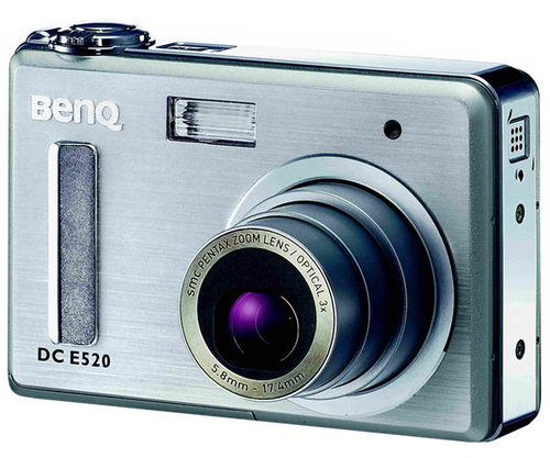 BenQ DC E520, 5 mil. bodů PENTAX CCD, 3x/ 4x zoom, 2.5" LCD, 32MB + SD karty, USB, Li-Ion - Digital Camera - Main image