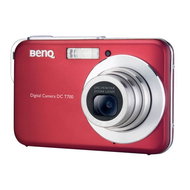 BenQ DC T700 červený (red), CCD 7 Mpx, Pentax optika, 3x zoom, 3" dotykový LCD, Li-Ion, SD - Digital Camera