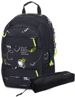 OXYBAG Student backpack + case Oxy Sport Graffiti - Backpack