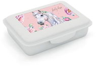 Svačinový box OXYBAG Box na svačinu s přihrádkou Kůň romantic - Svačinový box