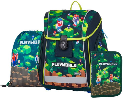OXYBAG Premium Light Playworld, 3 részes - Iskolatáska szett - Fő fotó