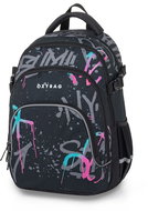 OXYBAG Student Backpack OXY SCOOLER Grafitti Pink - Backpack