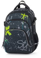 OXYBAG Student Backpack OXY SCOOLER Grafitti Blue - Backpack