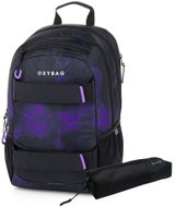 OXYBAG Student backpack + case OXY SPORT Grunge girl - Backpack