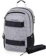 OXYBAG Student backpack + case OXY SPORT Grey Melange - Backpack