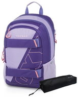 OXYBAG Student backpack + case OXY SPORT Half Violet - Backpack