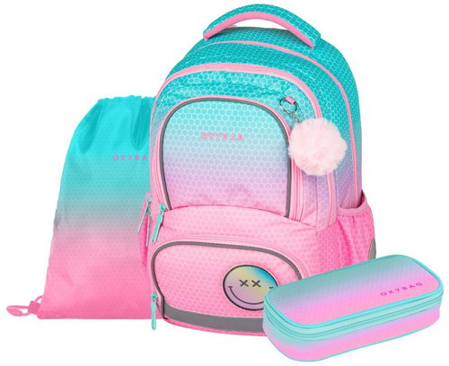 OXYBAG Schulset 3-teilig OXY NEXT Ombre Pink - Schulset - Hauptbild