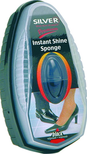 SILVER sponge with refill Extra - black 6 ml - Polishing Sponge - Main image