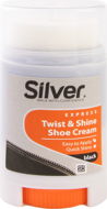 Shoe Cream SILVER Self-lubricating cream with screw system - black 50ml - Krém na boty