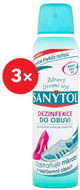 SANYTOL Dezinfekcia do obuvi 3× 150 ml - Sprej do topánok