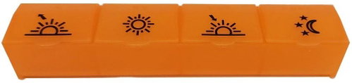Horizon Daily dispenser, 4 parts, different colours - Pill Dispenser - Main image