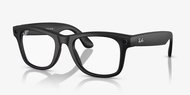 Meta RAY-BAN Meta Wayfarer (Large) Smart Glasses - Matte Black, Transitions Graphite Green - VR Goggles