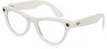Meta RAY-BAN Meta Skyler (Standard) Smart Glasses (Gen 2) - Shiny Chalky Grey, Clear to Sapphire Tra