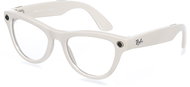 Meta RAY-BAN Meta Skyler (Standard) Smart Glasses (Gen 2) - Shiny Chalky Grey, Clear to Sapphire Tra - Smart Glasses