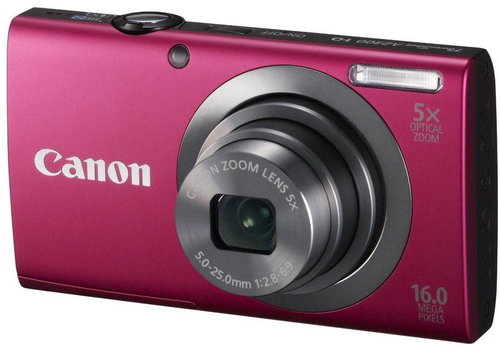 Canon PowerShot A2300 IS red - Digital Camera - Main image