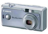 Sada Canon PowerShot A400 - modrý, kompakt 3.2 mil. pixelu + pouzdro - Digital Camera