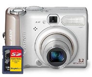Sada Canon PowerShot A510 - stříbrný + Secure Digital karta 128 MB - Digital Camera