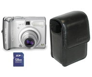 Sada Canon PowerShot A520 - stříbrný + Secure Digital karta 128 MB + pouzdro - Digital Camera