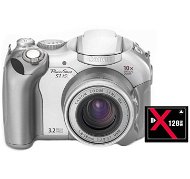 Sada Canon PowerShot S1 IS kompakt 3.34 mil. pixelu + Compact Flash karta 128MB - Digital Camera
