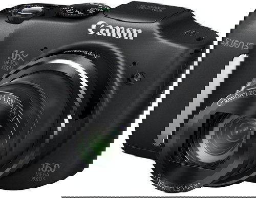 Canon PowerShot SX160 IS black - Digital Camera - Main image