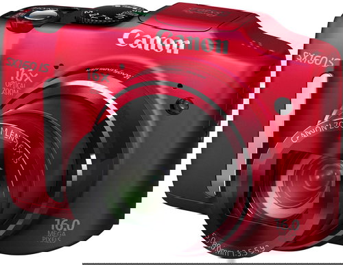 Canon PowerShot SX160 IS red - Digital Camera - Main image