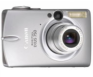 Canon Digital IXUS 750 stříbrný (silver), CCD 7 Mpx, 3x zoom, 2.5" LCD, Li-Ion, SD/ MMC  - Digital Camera