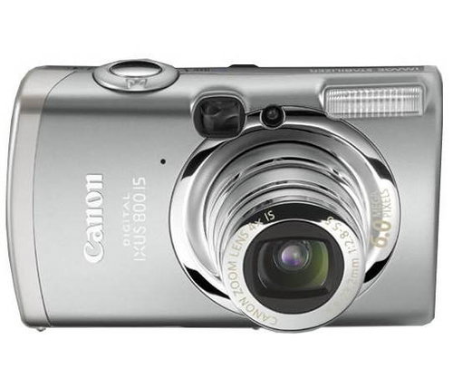 Canon Digital IXUS 800 IS stříbrný (silver), CCD 6 Mpx, 4x zoom, 2.5" LCD, Li-Ion, SD/ MMC, stabiliz - Digital Camera - Main image