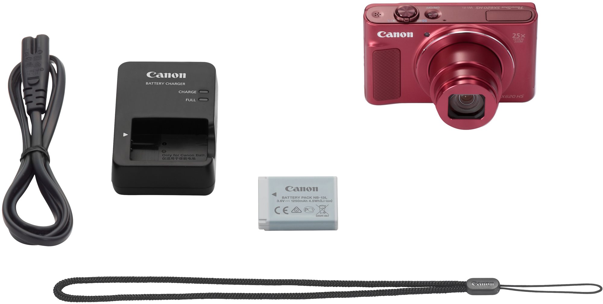 Canon PowerShot SX620 HS Red Essential Kit - Digital Camera | Alza.cz