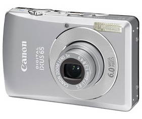 Canon Digital IXUS 65, CCD 6 Mpx, 3x zoom, 3" LCD, Li-Ion, SD/ MMC  - Digital Camera - Main image