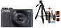 Canon PowerShot G9 X Mark II, Black + Rollei Photo Starter Kit 2 - Digital Camera