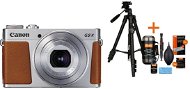 Canon PowerShot G9 X Mark II strieborný + Rollei Foto Starter Kit 2 - Digitálny fotoaparát