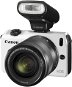 Canon EOS M bílý  + objektiv EF-M 18-55 mm + objektiv EF-M 22mm + blesk 90EX - Digitálny fotoaparát