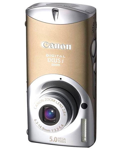 Canon Digital IXUS i zoom zlatý (gold), CCD 5 Mpx, 2,4x zoom, 1,8" LCD, Li-Ion, SD/ MMC - Digital Camera - Main image